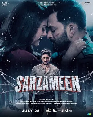 Sarzameen 2025 Hindi HD Poster Download - filmyfly