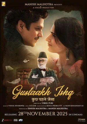 Gustaakh Ishq 2025 Hindi Audio HD Poster Download - filmyfly